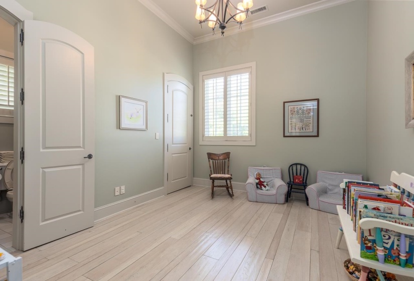 Downstairs off den, with Private Bath