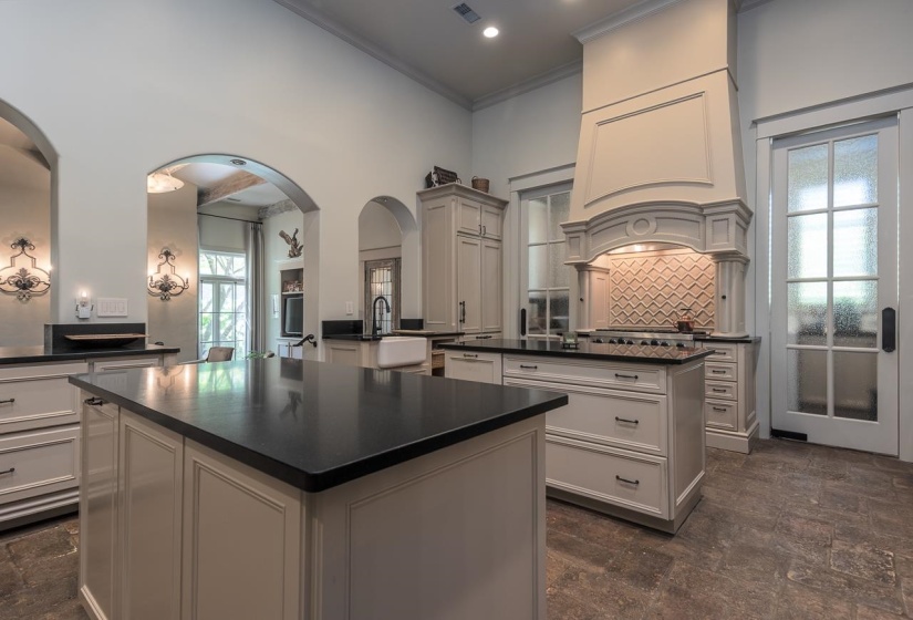 Massive 22x16 kitchen serves as "center" of the home.
