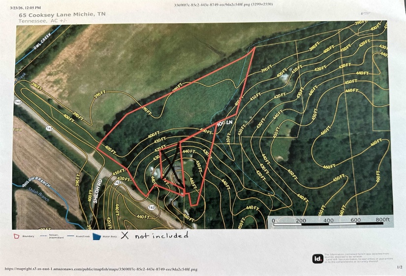 Aerial overview of property's location