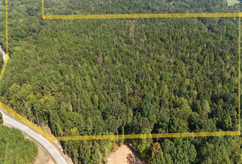 View of property location with property parcel outlined