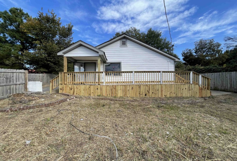 Exterior space featuring a deck