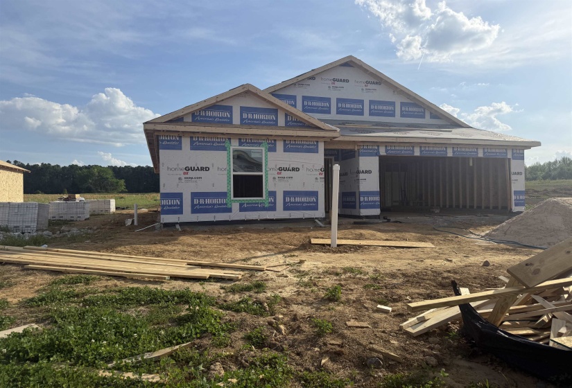 View of property in mid-construction