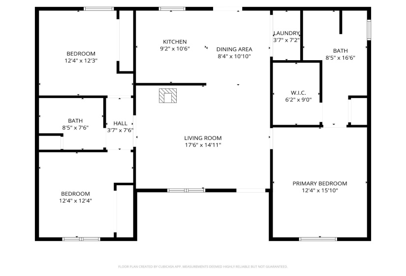 View of room layout