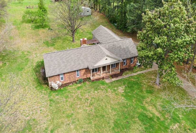 Aerial view of property and surrounding area