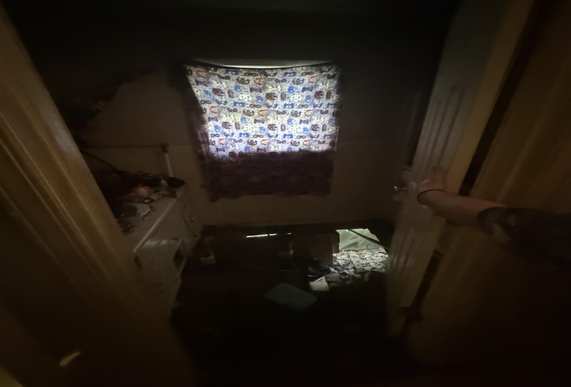 View of laundry room