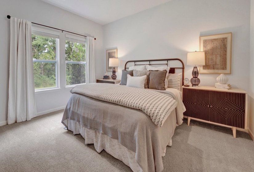 Bedroom featuring carpet floors