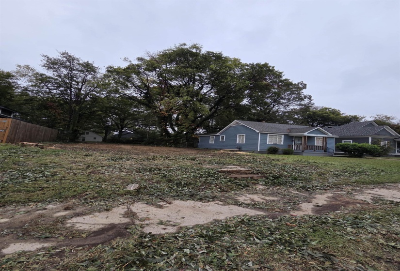 View of yard with a porch