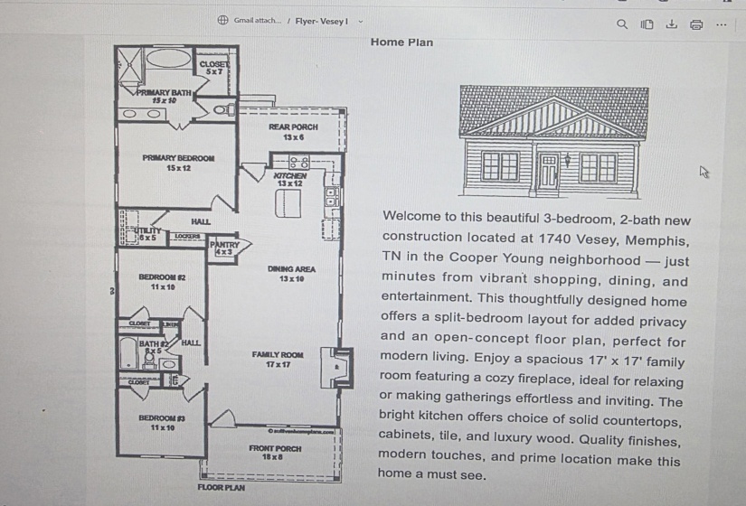 View of floor plan / room layout