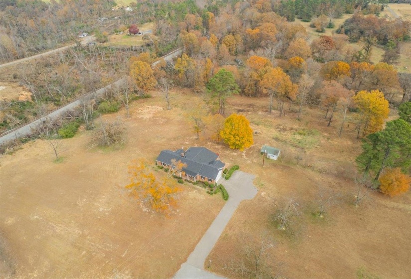Aerial overview of property's location
