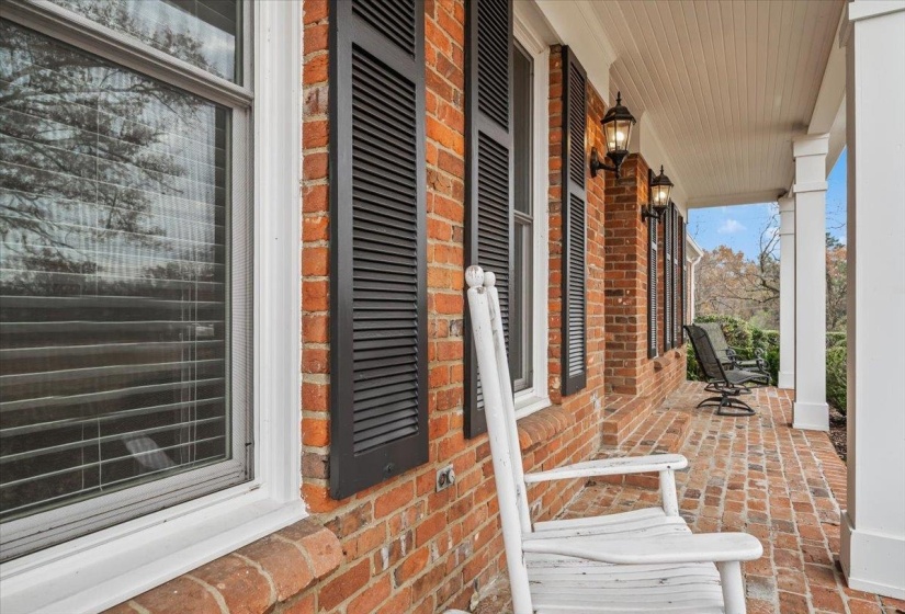 Watch sunsets from your rocking chair front porch