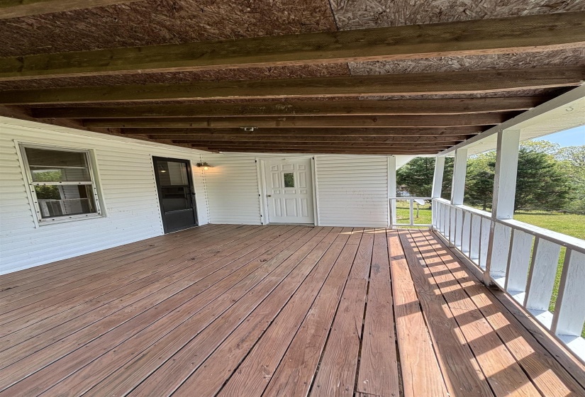 View of deck