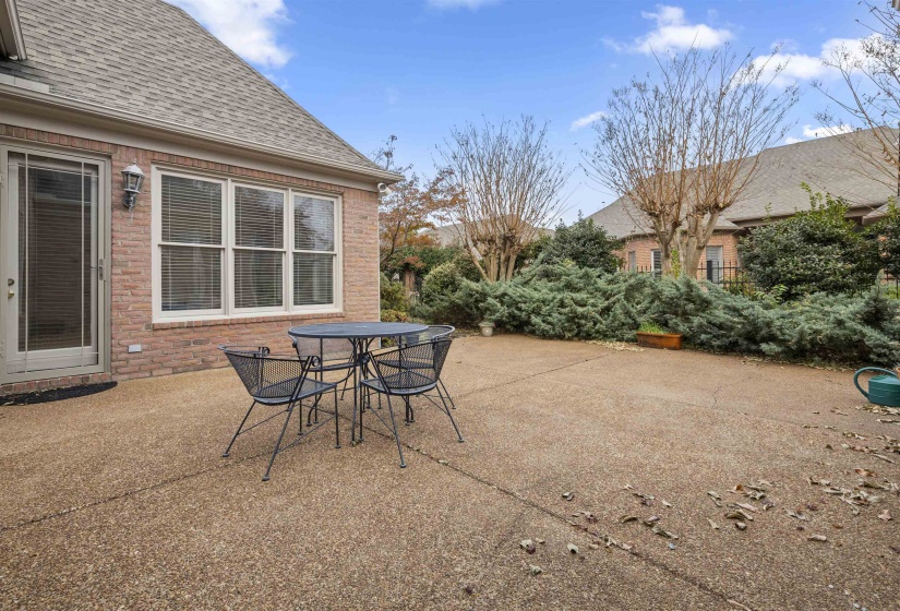 View of patio featuring outdoor dining area