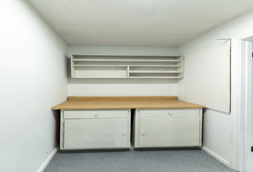Detailed view of a textured ceiling