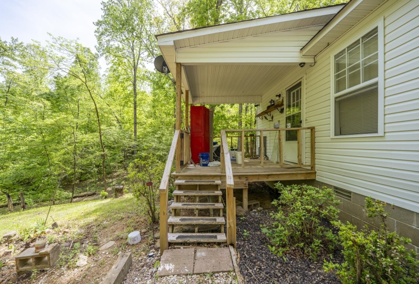 View of wooden terrace