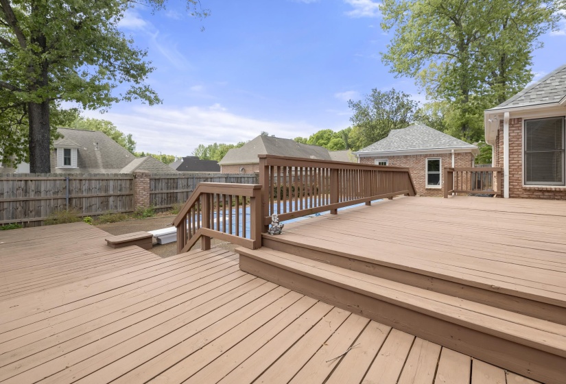 View of wooden terrace
