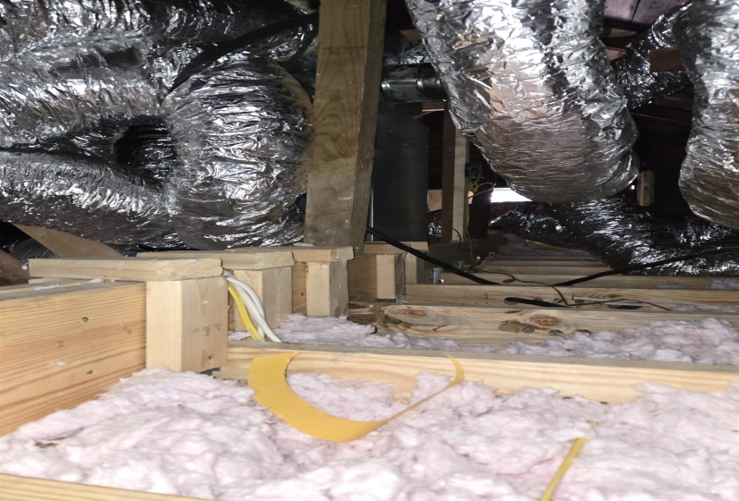 View of unfinished attic