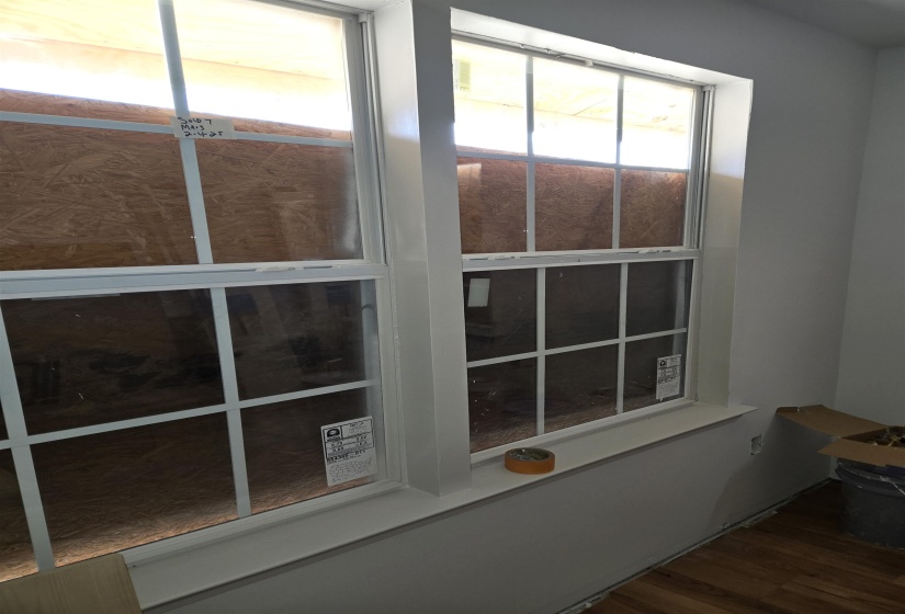 Detailed view of wood finished floors