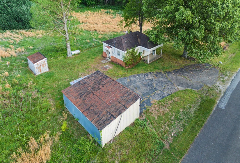 View from above of property