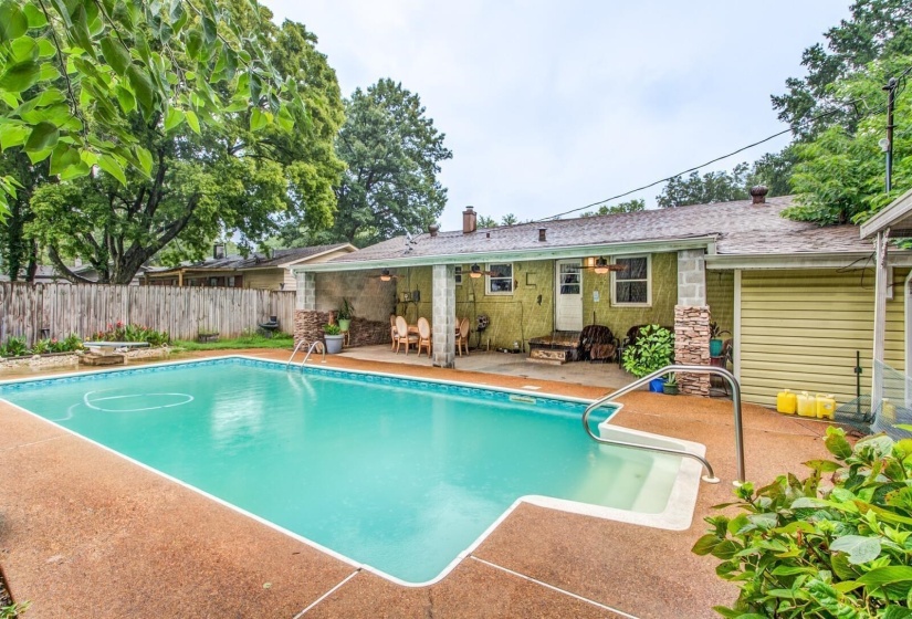 View of pool with patio surround