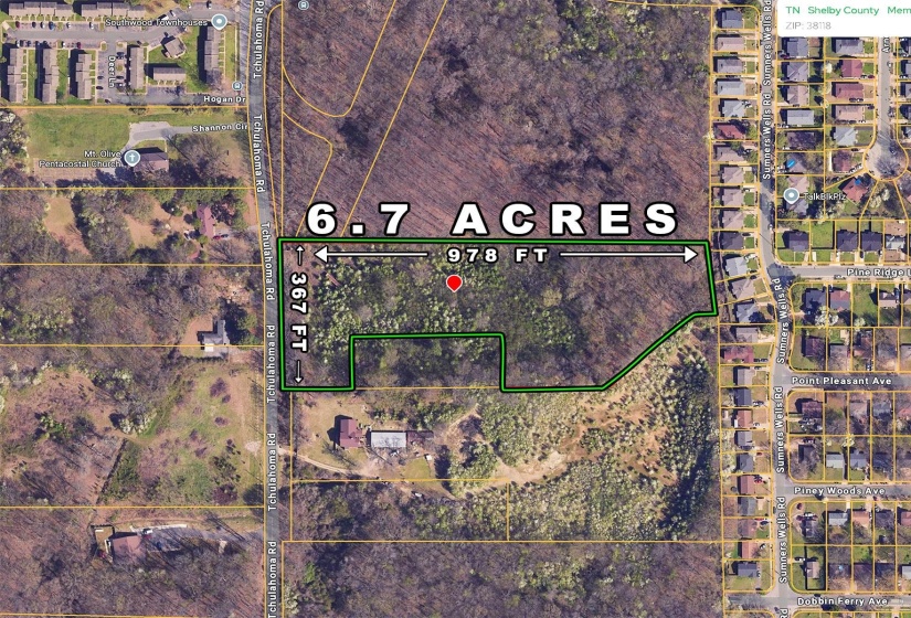 4480 TCHULAHOMA RD, Memphis, Tennessee 38118, ,Land,For Sale,TCHULAHOMA,10219694