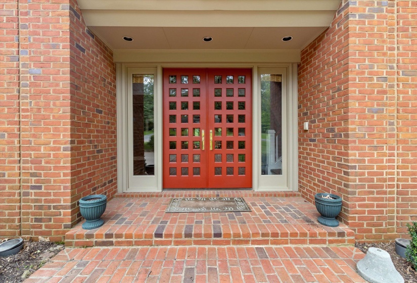 Charming Covered Front Porch Offering a Warm Welcome.