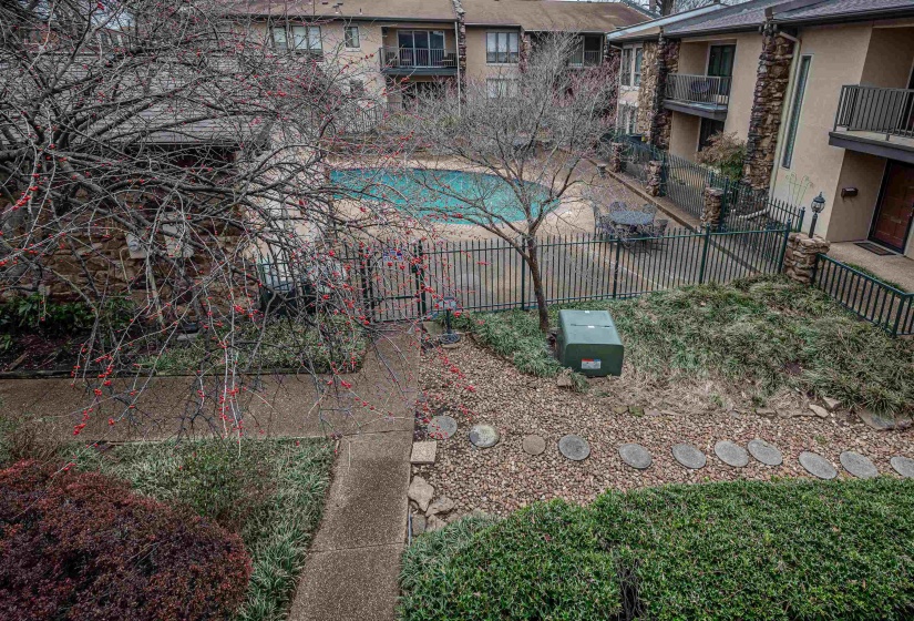 View of pool