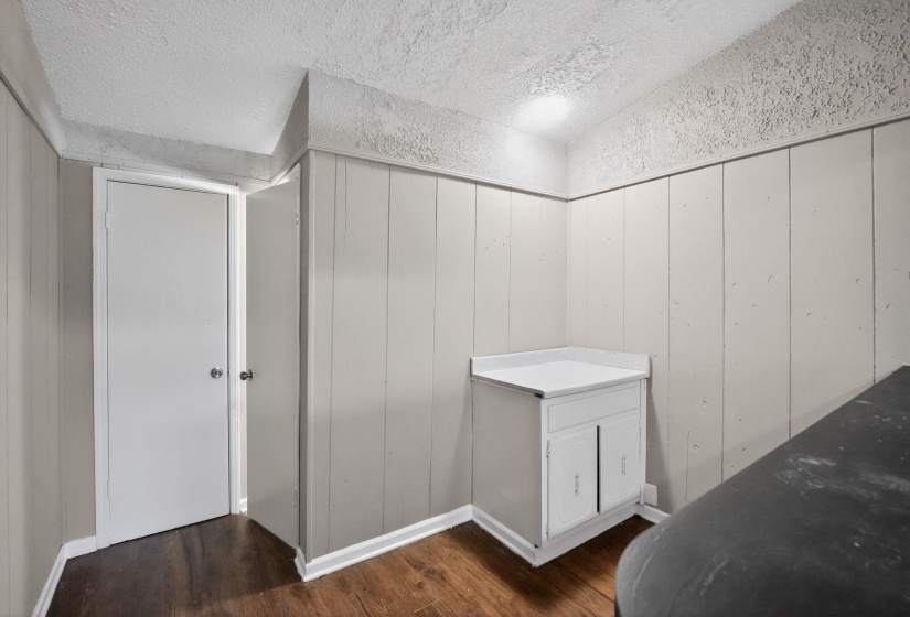 Bathroom featuring dark wood finished floors
