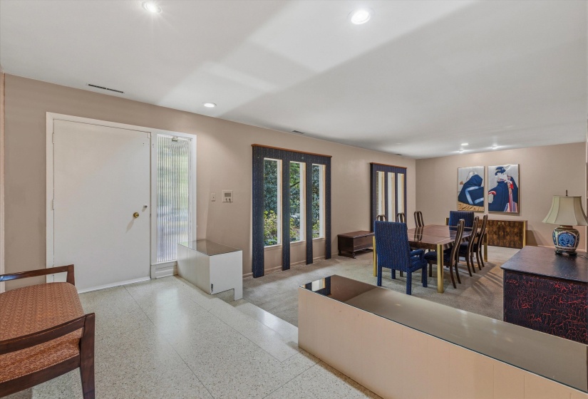 ENTRY (14 x 6)  Terrazzo floor welcomes you into this inviting Entrance Foyer with easy flow into the main living areas.