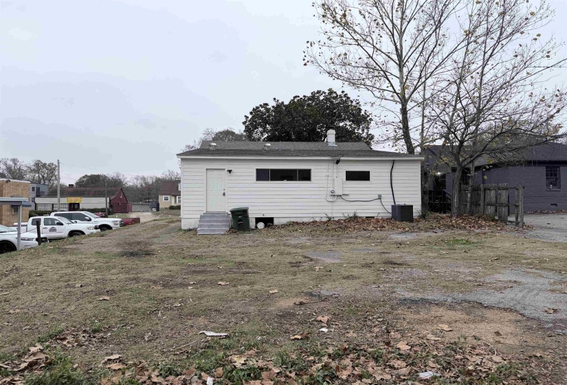 Back of property