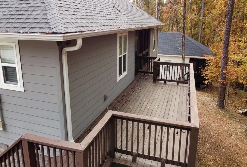 View of wooden terrace