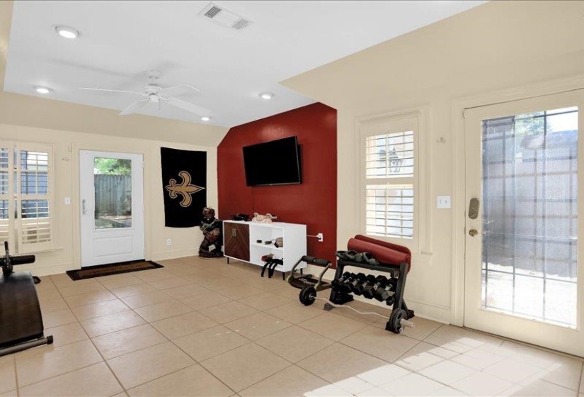 What a great space.  This house is much bigger than it may appear from the street.