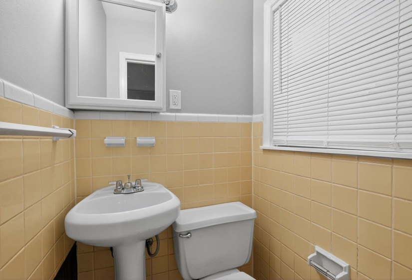 Bathroom with toilet and a sink
