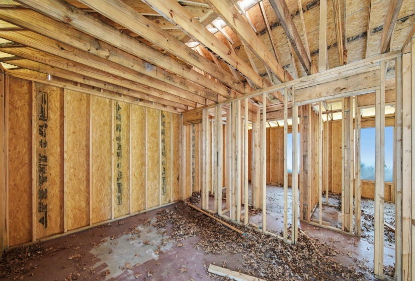 New construction framing showcasing structural integrity