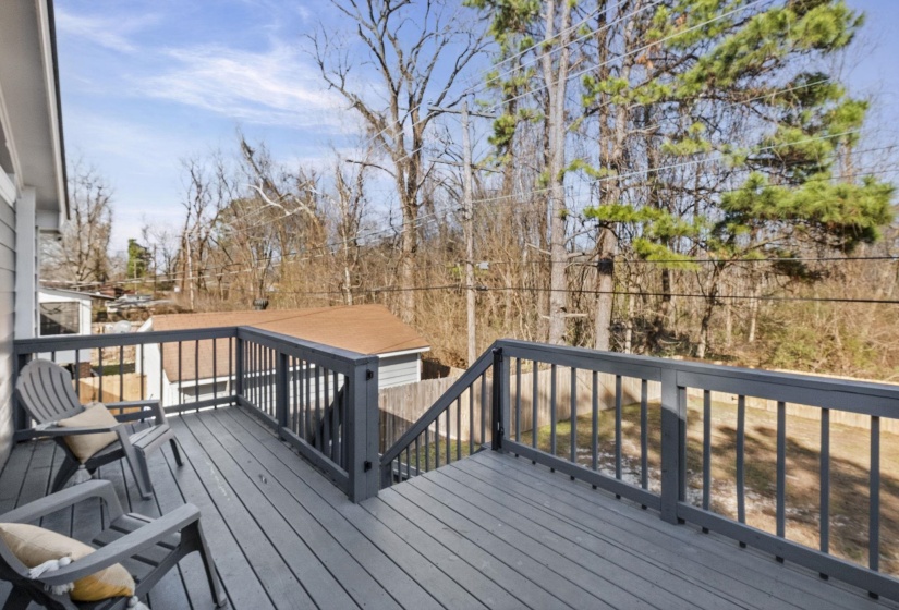 View of deck