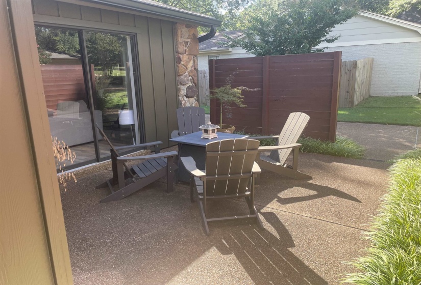 View of patio