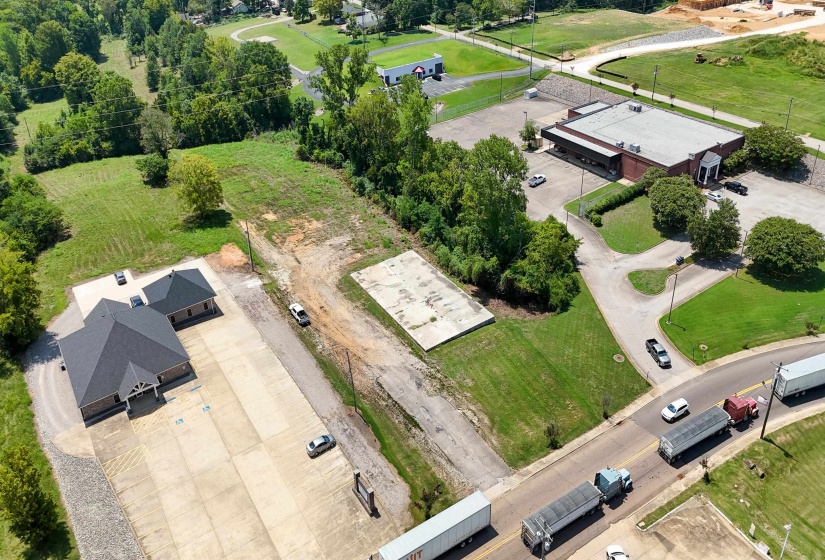 Birds eye view of property