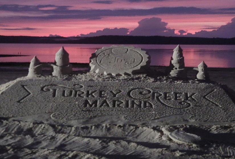 The marina offers a full restaurant and bar as well as white sandy beaches with cabanas and live music