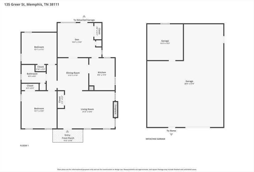 135 GREER ST, Memphis, Tennessee 38111, 3 Bedroom Bedrooms, 6 Room Rooms,1 BathroomBathrooms,Residential,For Sale,GREER,0,10220527