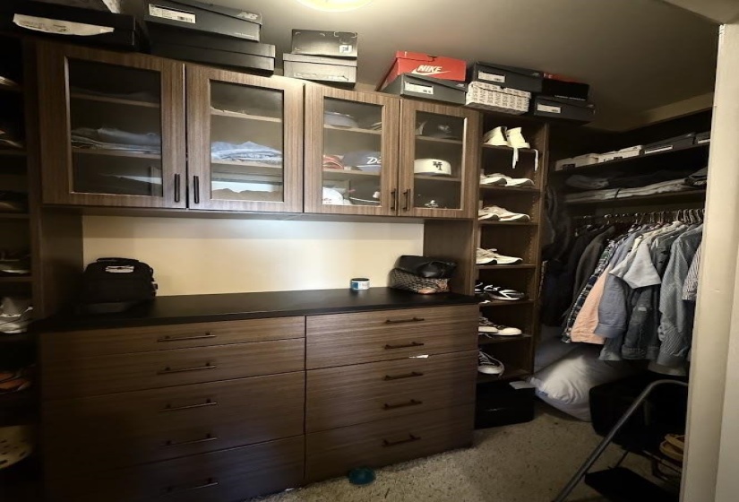 View of spacious closet