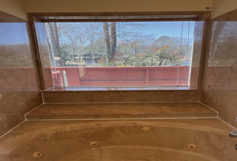 View of interior details with Window facing the lake.