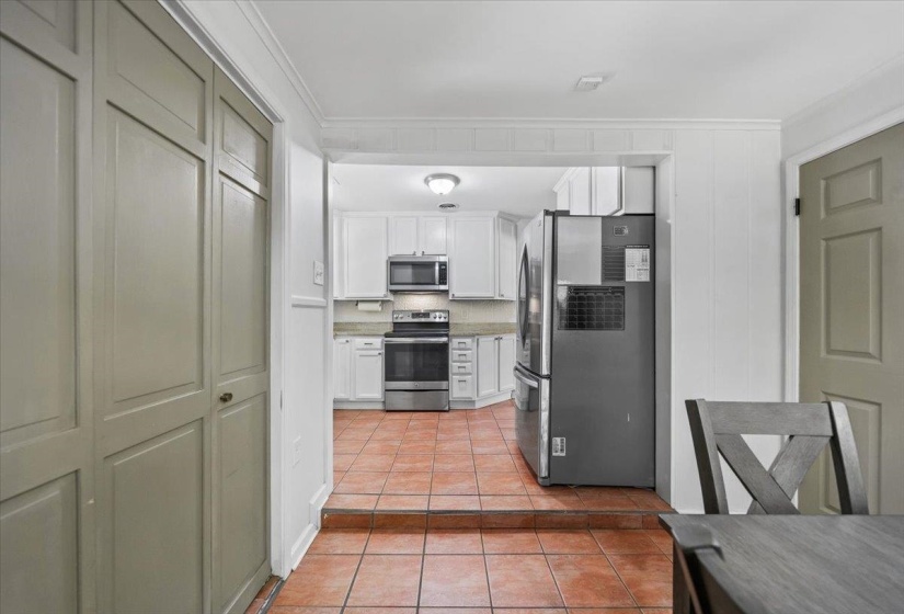 View of the kitchen from the breakfast room.