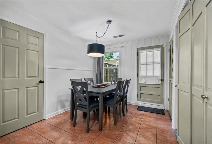 Cozy breakfast room off of the kitchen.