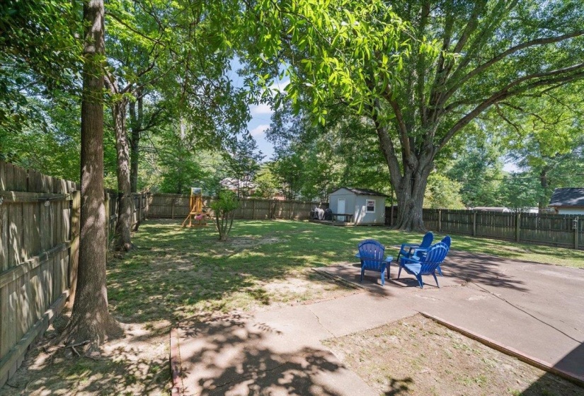Large patio, perfect for chilling or entertaining!