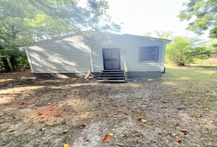 Back of property