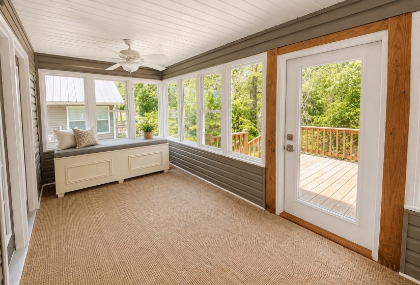 Enclosed sunroom could be used as 3rd Bedroom.