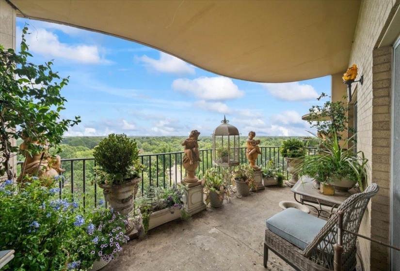 View from 1 of 3 balconies