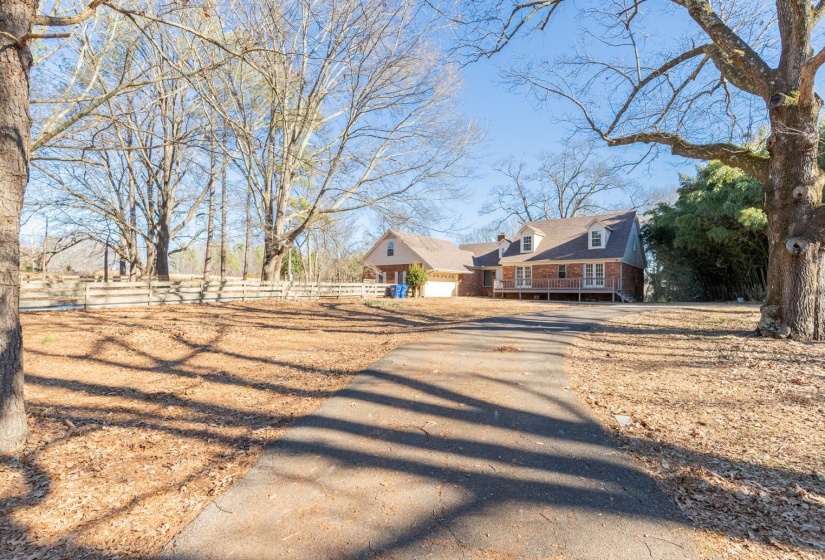 View of front of property featuring driveway