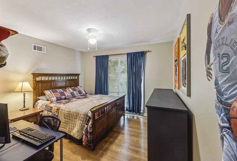 Hardwood-style flooring throughout