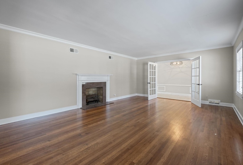 Fireplace is decorative only