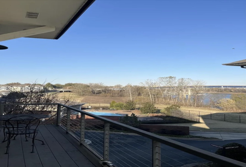 View of pool and Mississippi River